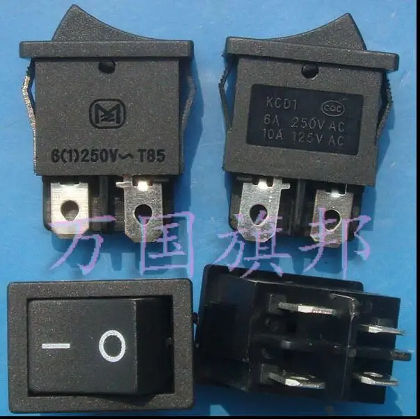 10A 250VAC 20*15mm 4P twin channel Rockey Switch / Ship switch