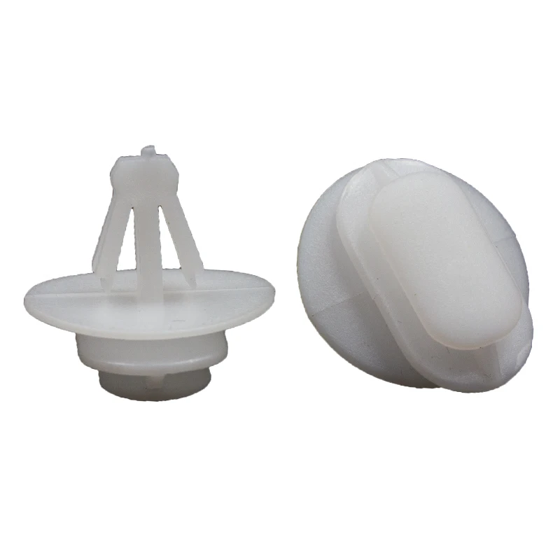 50Pcs Car Fastener White 9mm For Peugeot 3-layer Fender Door Card Panel Plastic Buckle Clips image 4