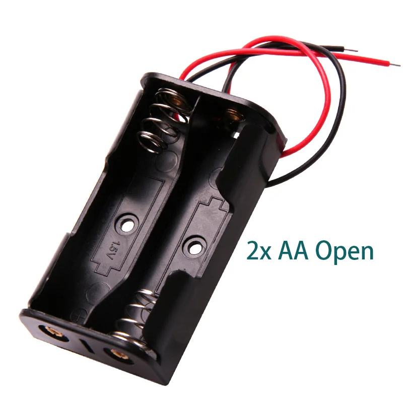 Glyduino 1 2 3 4 6 8x for AA AAA 18650 Connection Battery Compartment Case Lid Sealed and Half Open Battery Holder Box