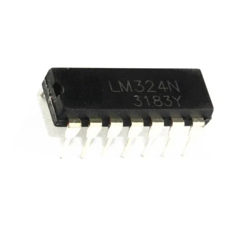 5 PCS IC LM324N LM324 DIP14ต่ำ Quad Op-Amp ใหม่
