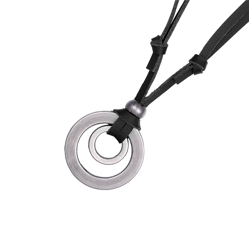 2023 New Fashion Brand Necklace Pendant Necklace Men Leather Necklace Jewellery Ethnic Charm Accessories Drop Shipping Collier image 3