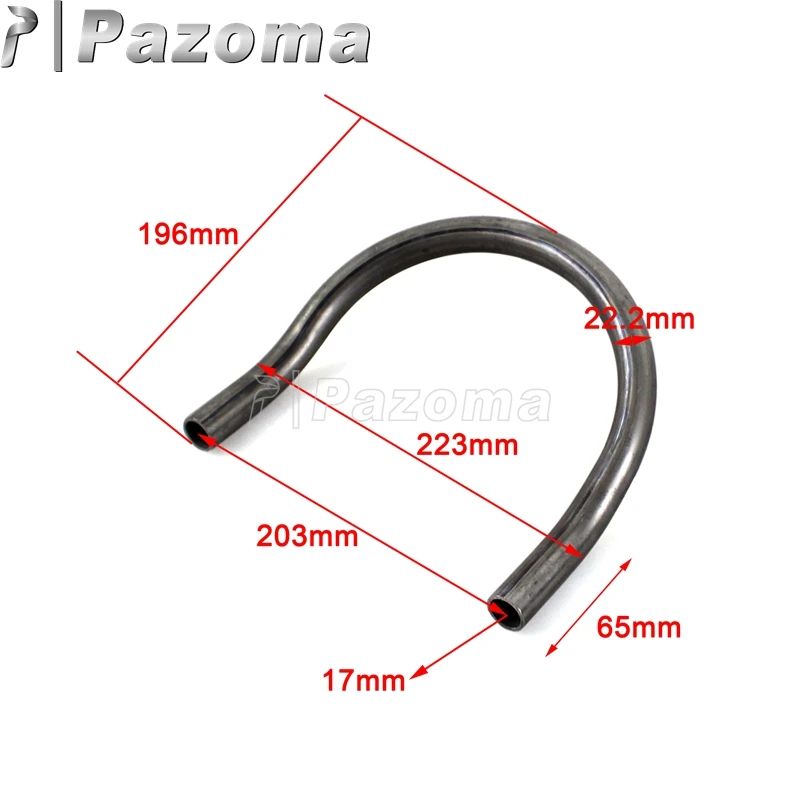 220mm Width 7/8” Motorcycle Cafe Racer Tracker End Brat Style Upswept Seat Frame Hoop Loop For Suzuki Yamaha Honda Kawasaki CC