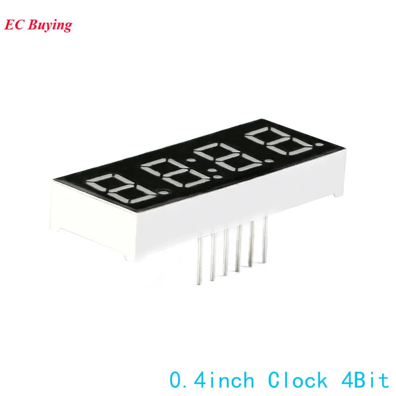 5Pcs 0.4 Inch 7 Segment Display 4 Bit Red LED Digital Tube Common Anode Segment Led Clock Electronic DIY