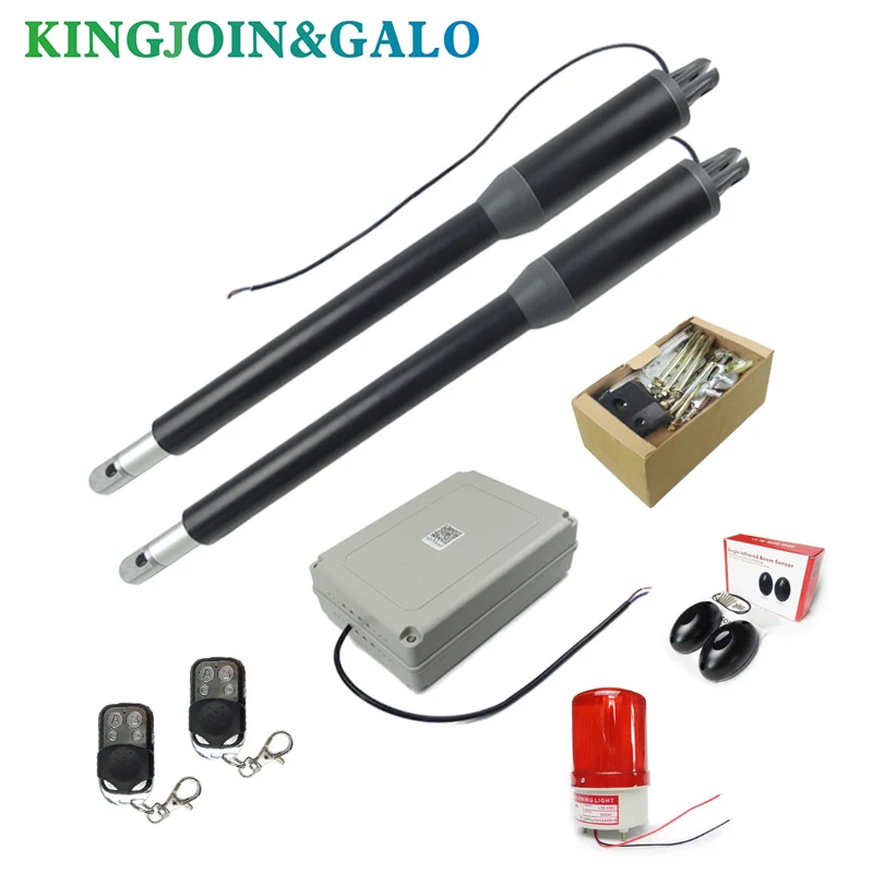 Automatic linear Actuator Swing Gate Door Opener Home 150DC.(Signal lamp, photocells sensors, gsm-module options) Remote Control