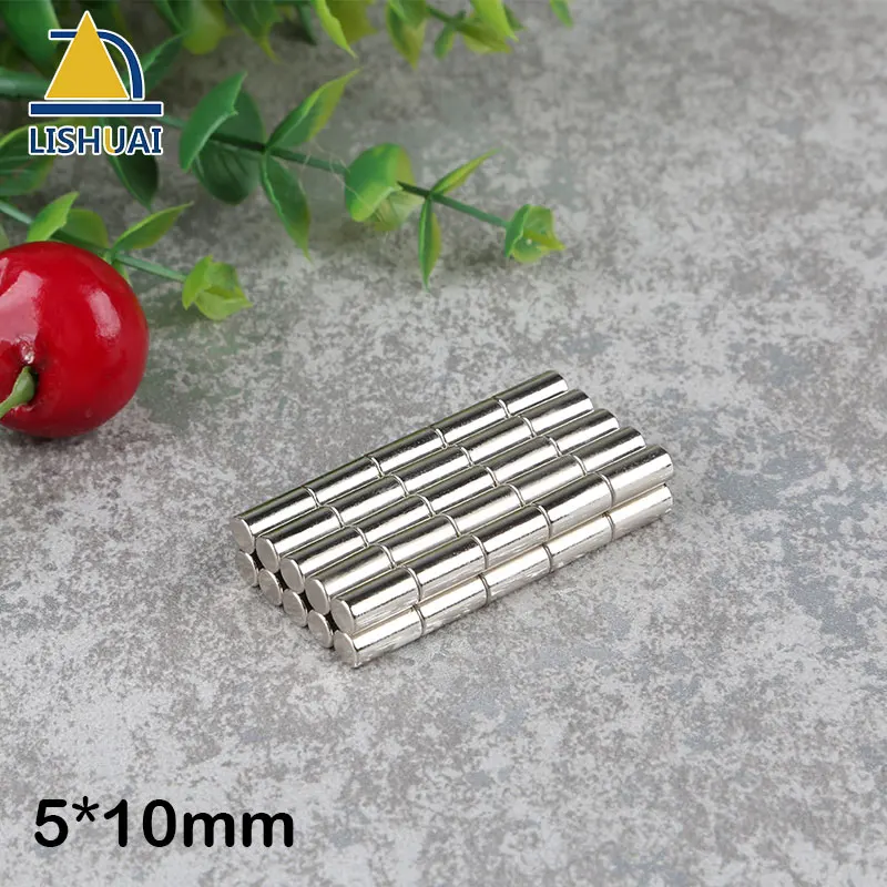 LISHUAI 50pcs Free Shipping Disc Mini 5x10mm Rare Earth Strong Neodymium Magnet Bulk Super Magnets