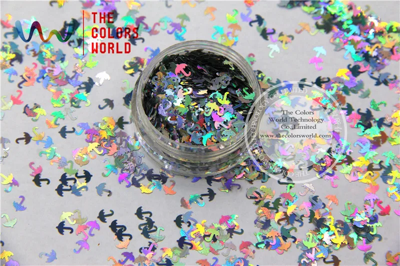 TCA100 Laser Silver Color umbrella 5MM Size Glitter dust ,Specular luster glitter for nail,tatto,Art decoration and others