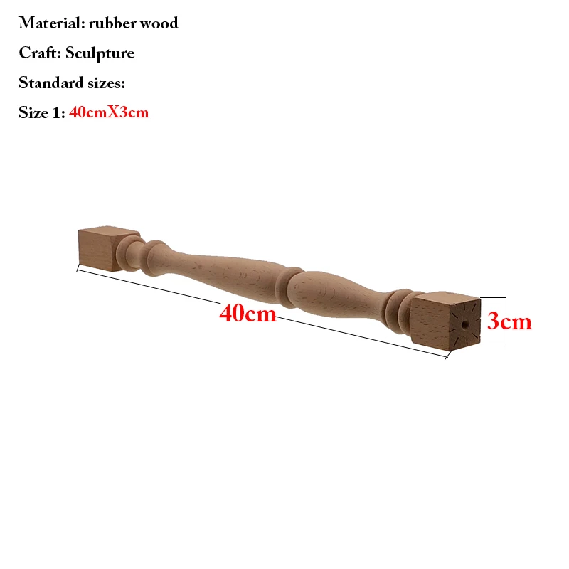 VZLX Corridor Bridge Column Wood Fence Beads Lathe Small Applique Vintage Home Decor Wedding Garden Decoration Accessories Craft