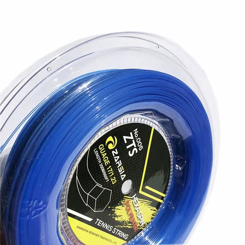 Imagen 2 del producto Cuerdas de tenis hexagonales de 1 carrete ZARSIA, cuerda de raqueta de tenis hexagonal duradera de poliéster, cuerda azul de banger grande de 1,23 MM y 200M