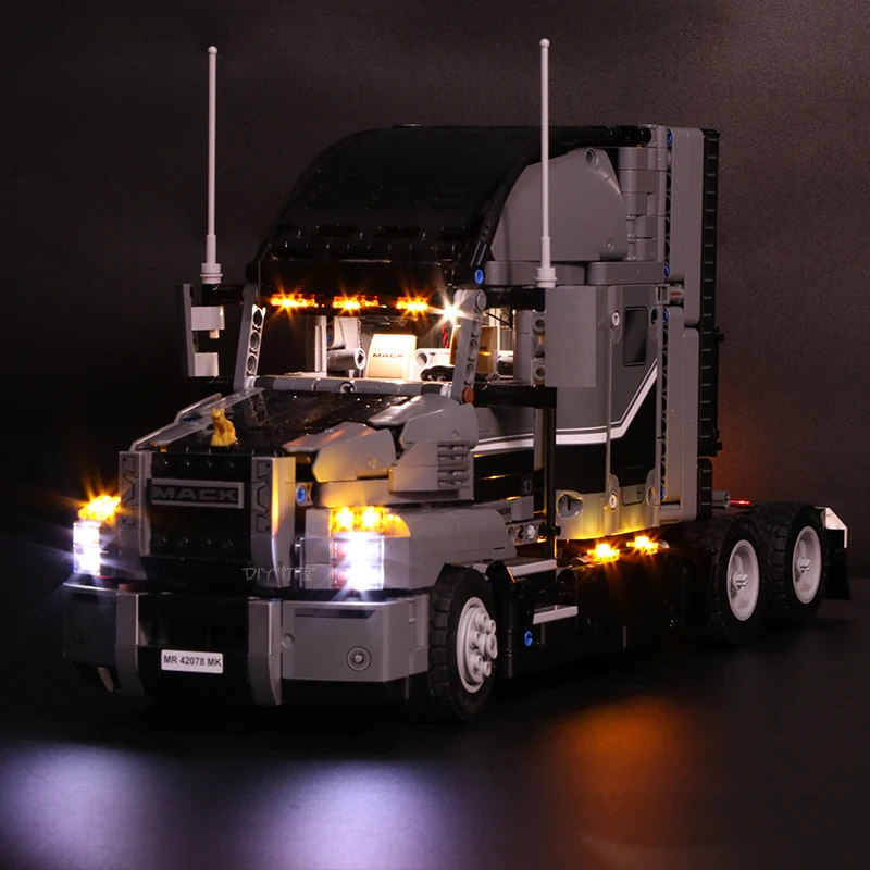 Led Light Set For Lego Technic 42078 Compatible 20076 the Mack AnthBig Truck Building Blocks Bricks Toys(LED light+Battery box)