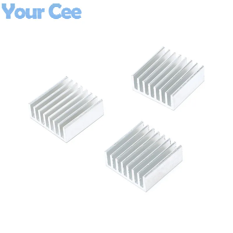 10pcs/2pcs 25*25*10mm Heatsink Cooling Fin Cooler Aluminum Radiator 25X25X10mm Computer Pads Extruded Heat Dissipation