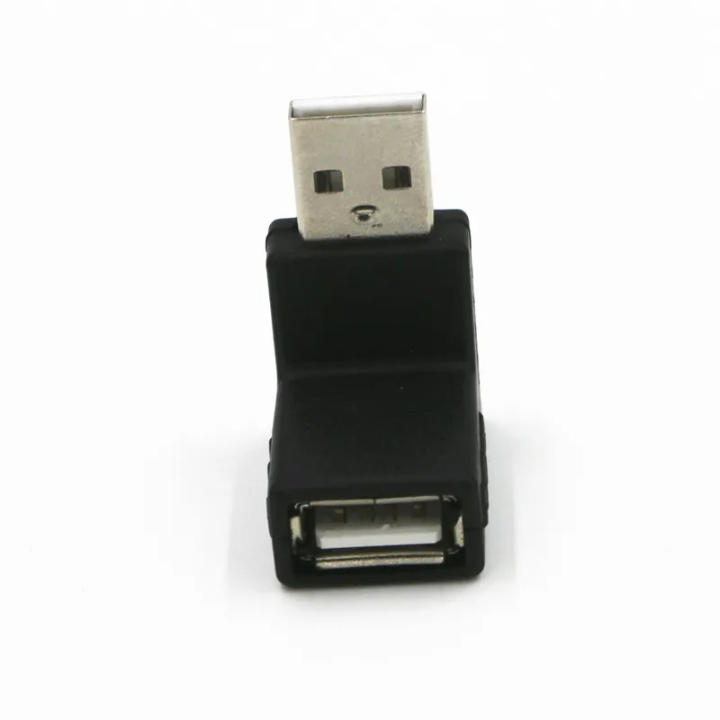 Cabo adaptador de usb 2.0 macho para fêmea, adaptador de usb 2.0 a fêmea para usb 2.0 a macho de 90 graus para lapto pcp