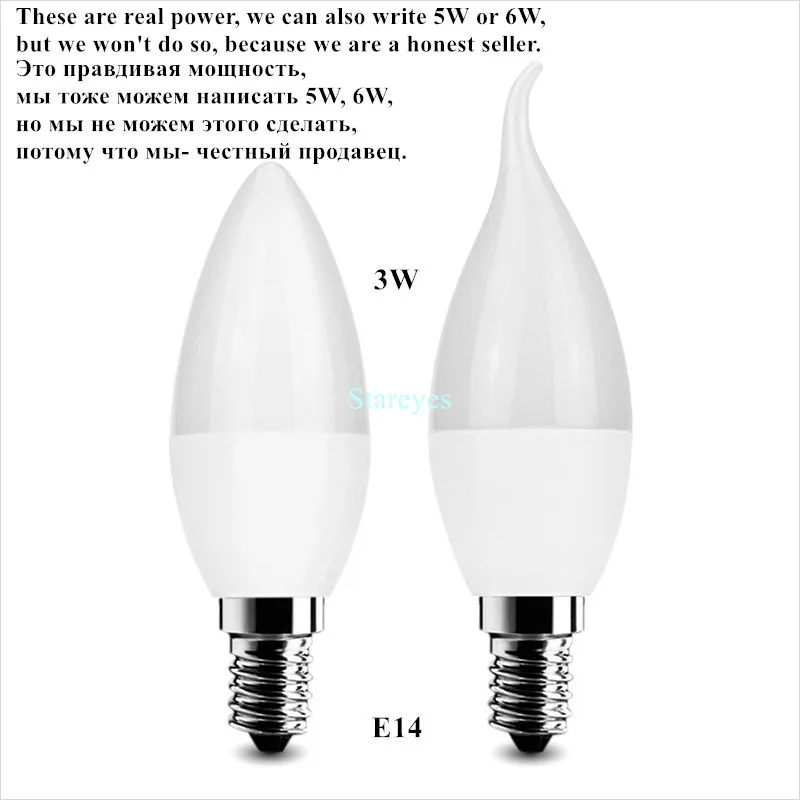 1 Piece of  E14 E27 SMD 2835 10 LED 3W LED candle light bulb lamp AC220V High Brightness LED Ceiling chandelier desk light