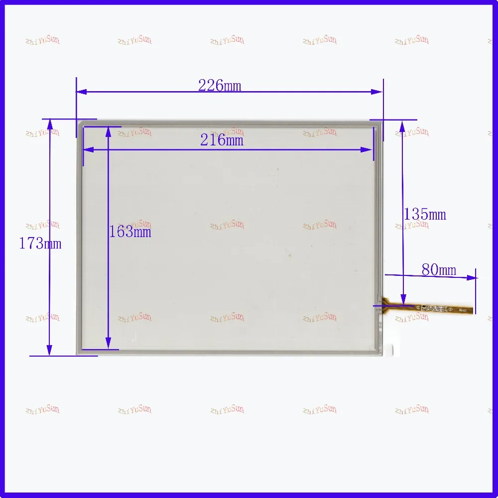 ZhiYuSun226*173 NEW 10.4 Inch Touch Screen 4 wire resistive USB touch panel overlay kit    Free Shipping  compatible the AMT9509