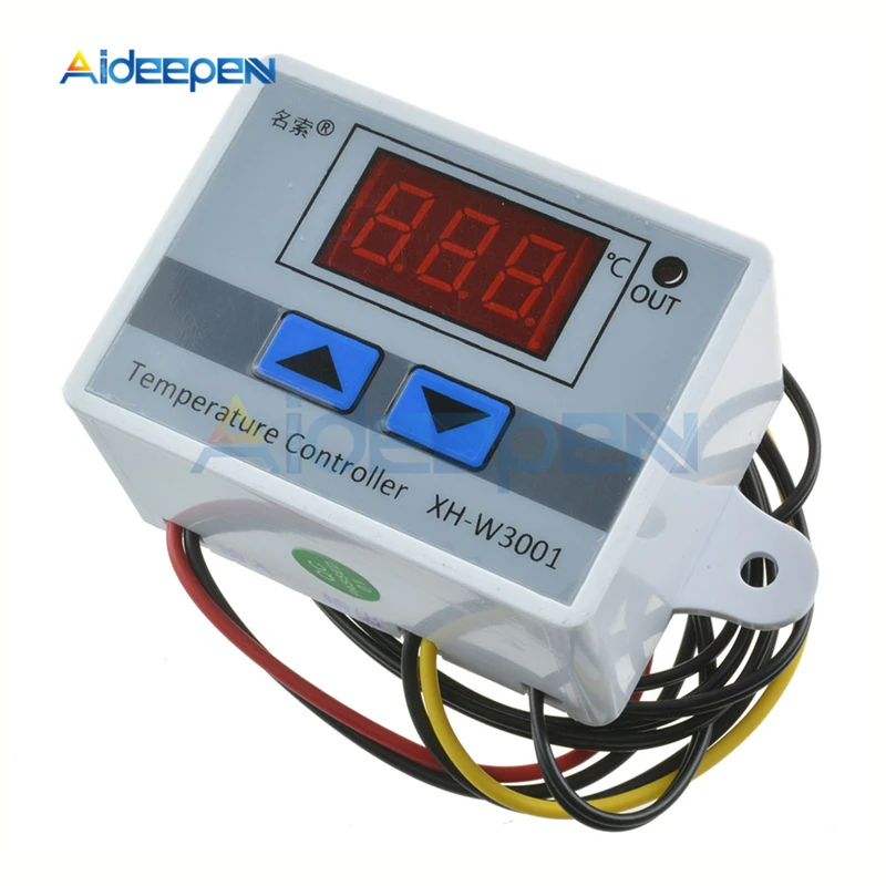 10A 12V 24V 220V LED Digital Temperature Controller W3001 Thermometer Thermo Controller Regulator Switch Probe NTC Sensor 10K