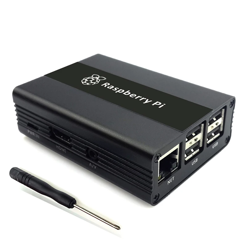 라즈베리 파이 3 용 블랙 알루미늄 메탈 케이스, 라즈베리 2 B + 보호 쉘과 호환 가능