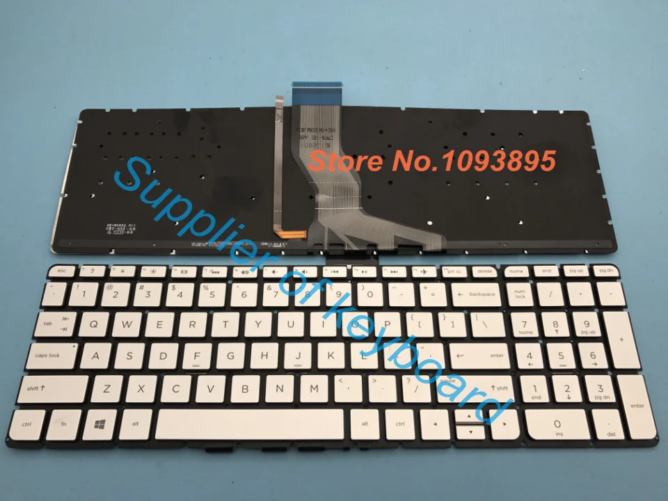 Original New For HP Pavilion 15-ak000 15-au000 15-bc000 15-ab500 15t-ab200 Laptop English Keyboard Silver Backlit