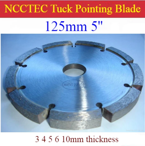 

5'' Inches Diamond Tuck point blade B5TP / 125mm concrete wall tuck pointing GROOVING tools / 3 4 5 6 7 8 10mm thick segment