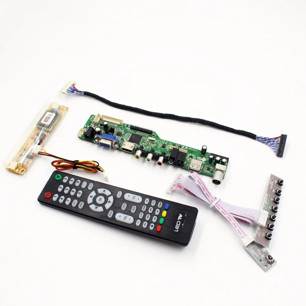 

LCD TV controller board with TV AV VGA Audio USB HDMI-Compatible for 20 inch lcd panel 1600x900 LTM200KT03 M200RW01 V1M200O1-L02