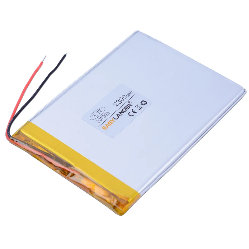 

307095 3.7V 2300mAh Rechargeable Li-Polymer Li-ion Battery For Remote controller Tablet PC CUBE U25GT E-book Power bank 306994