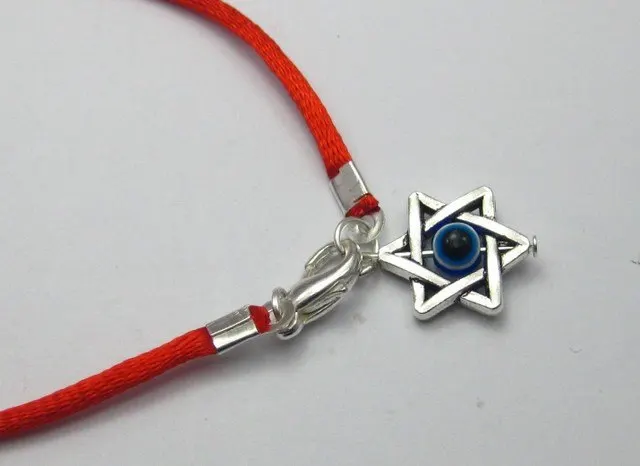 10 Mixed Kabbalah Hand Charms Red String Good Luck Bracelets