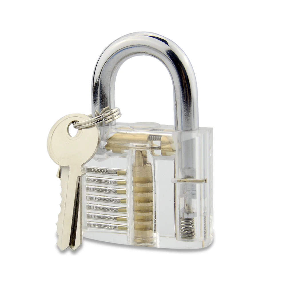 CHKJ Inside View Of Practice Transparent Lock Training Skill View Padlock For Locksmith With Smart Keys Open Tools