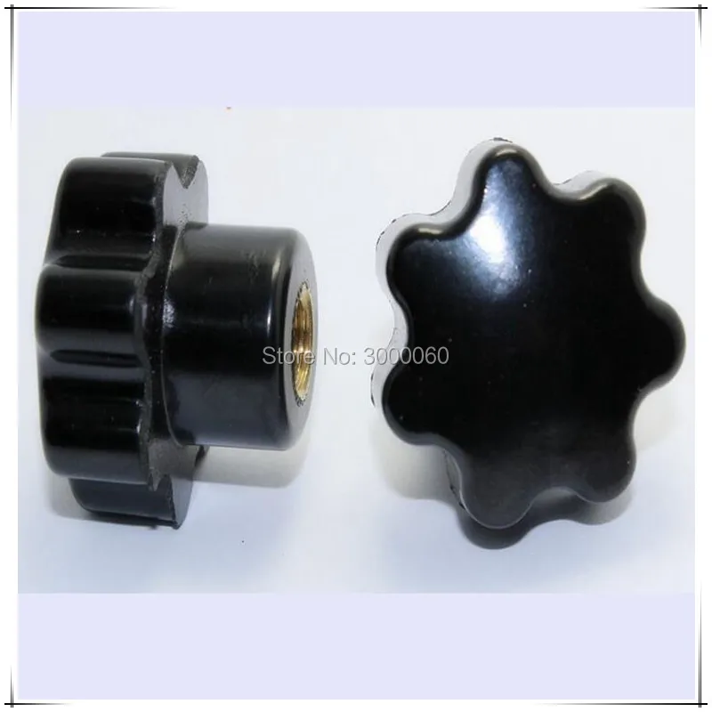 M6 Innengewinde Klemmgriff Seven Star Knopf Kunststoff Rändelmutter 30 Stück/Beutel