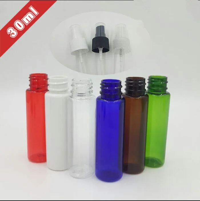 30ml White Black Clear Green Dark Brown Plastic Spray Perfume Bottle Water  Perfume Empty packing bottles