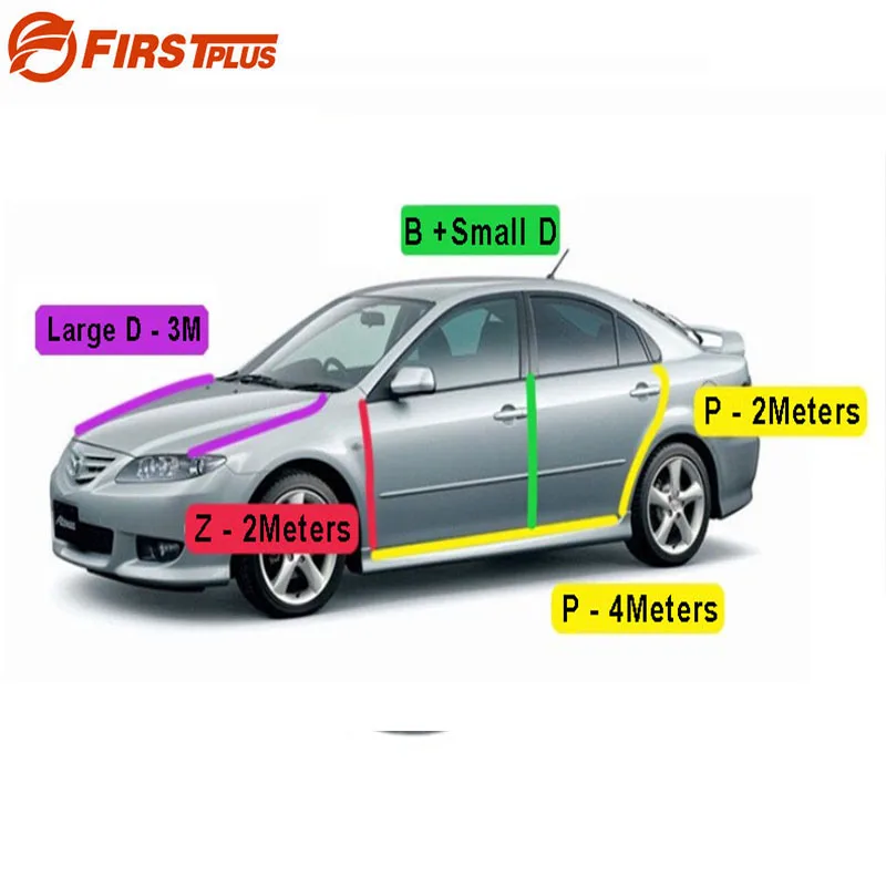 

For Mazda 6 Rubber Seal Straps Front Rear Doors Bonnet Anti Noise Dust Sealing Strips Trim B D P Z Type Sealant