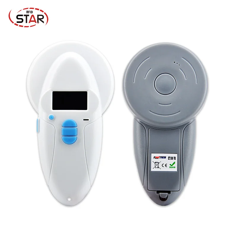Bluetooth FDX-A/FDX-B/HDX animal chip scanner rfid handheld reader pet syringe scanner animal USB pocket reader for animal ID