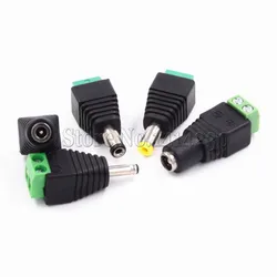 DC Power Plug Connector 2.1mm x 5.5mm 5.5*2.1mm 5.5*2.5mm 3.5*1.35mm (Screw Fastening Type) Needn't Welding DC Plug Adapter