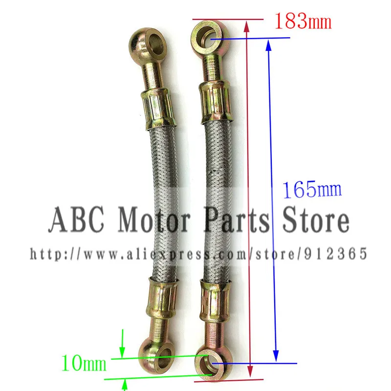 183MM Oil Hose tube for Dirt Pit bike Radiator COOLING cooler  SCOOTER ATV Goped M10 BANJO