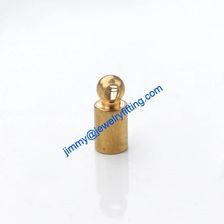 

2013 Jewelry findings raw brass End caps for laether cord clasp crimp end cap chain end caps 3*7mm