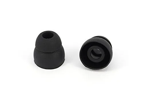 XRHYY – oreillettes sans fil noires à Double bride, embouts de remplacement en Silicone, avec connecteur de 4.1mm, pour PowerBeats 2, 10 pièces