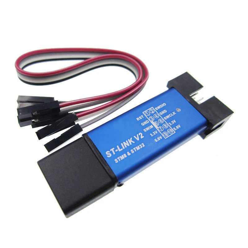 5PCS ST LINK Stlink ST-Link V2 Mini STM8 STM32 Simulator Download Programmer Programming With Cover