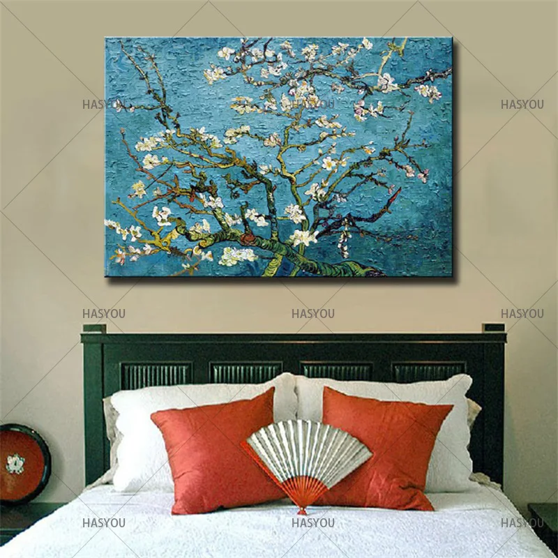 Modern wall Art Painting Landscape Abstract flower painting  on Canvas Wall Art Oil painting Bedroom Living Room Home Decoration