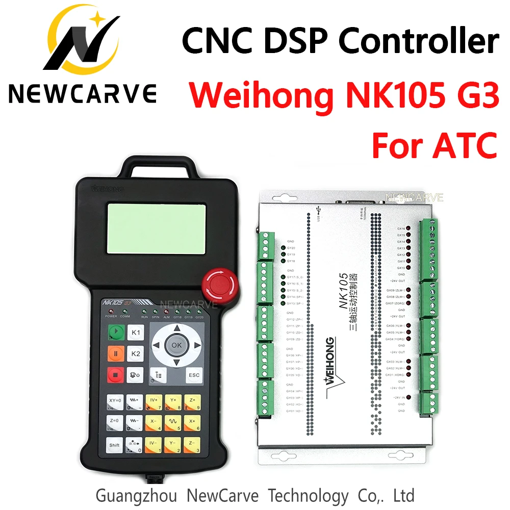 Weihong-controlador Original NK105 G2 G3 DSP, sistema de Control de movimiento de estudio NC de 3 ejes para enrutador CNC, máquina ATC, nueva tallada
