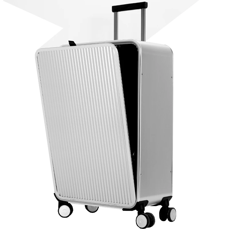 Gorący! Najnowsza 100% z aluminium, tocząca się torba podróżna o przekątnej 20 "24" cali, Mala de viagem TSA, walizka