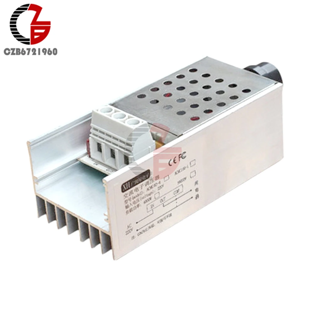 10000W 25A Speed Controller High Power SCR Voltage Regulator Dimmer Switch Speed Temperature Control Thermostat AC 110V 220V