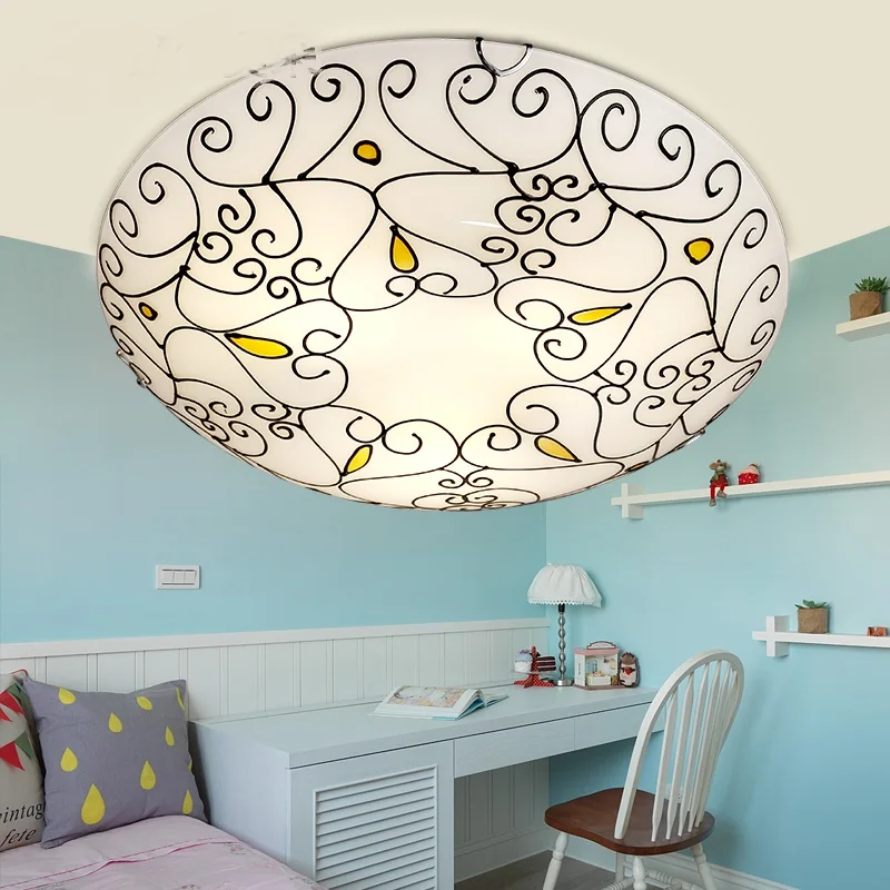 

European led ceiling lights warm romantic pastoral living room bedroom lamp restaurant porch balcony ceiling lamp ya72813