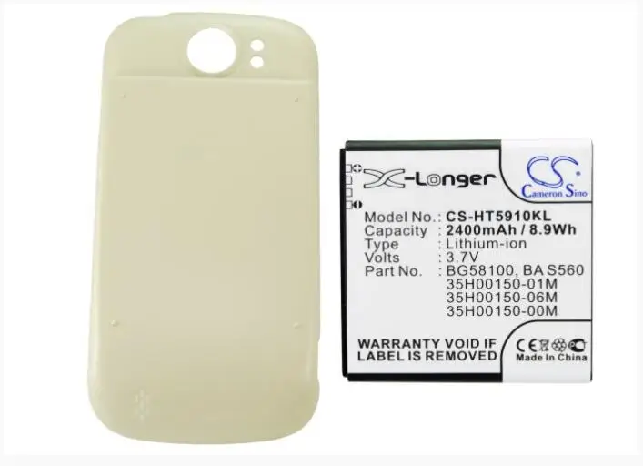 

Cameron Sino 2400mAh battery for HTC Doubleshot Mytouch 4G Slide PG59100 35H00150-00M 35H00150-01M 35H00150-02M 35H00150-06M