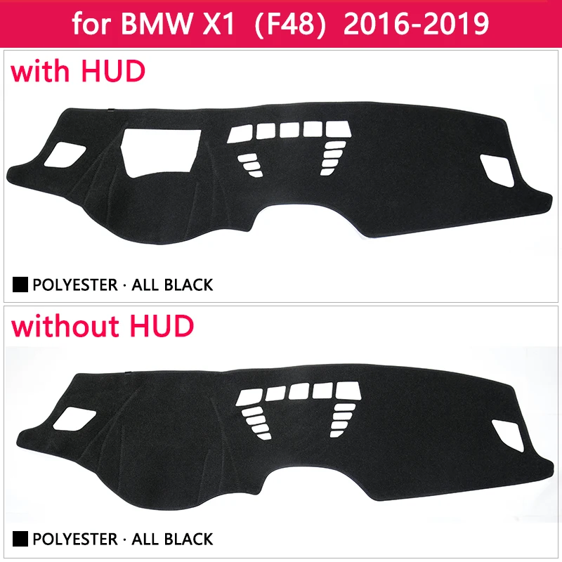 for BMW X1 F48 2016 2017 2018 2019 Anti-Slip Mat Dashboard Cover Pad Sunshade Dashmat Protect Carpet Anti-UV Car Accessories Rug