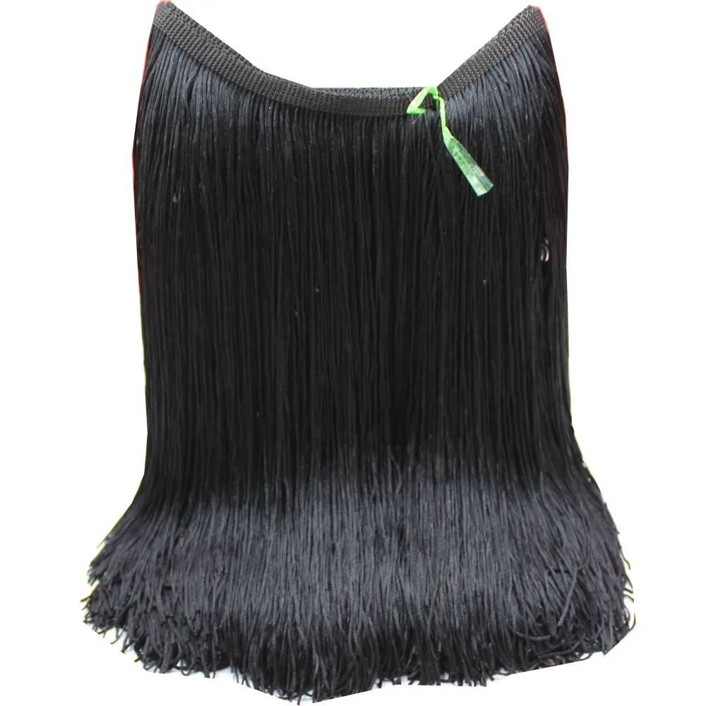 10 Yds Latin Fringe Tassel Chainette Polyester Trimming For Dance Dress Macrame Diy Clothes Accessories 28-30cm