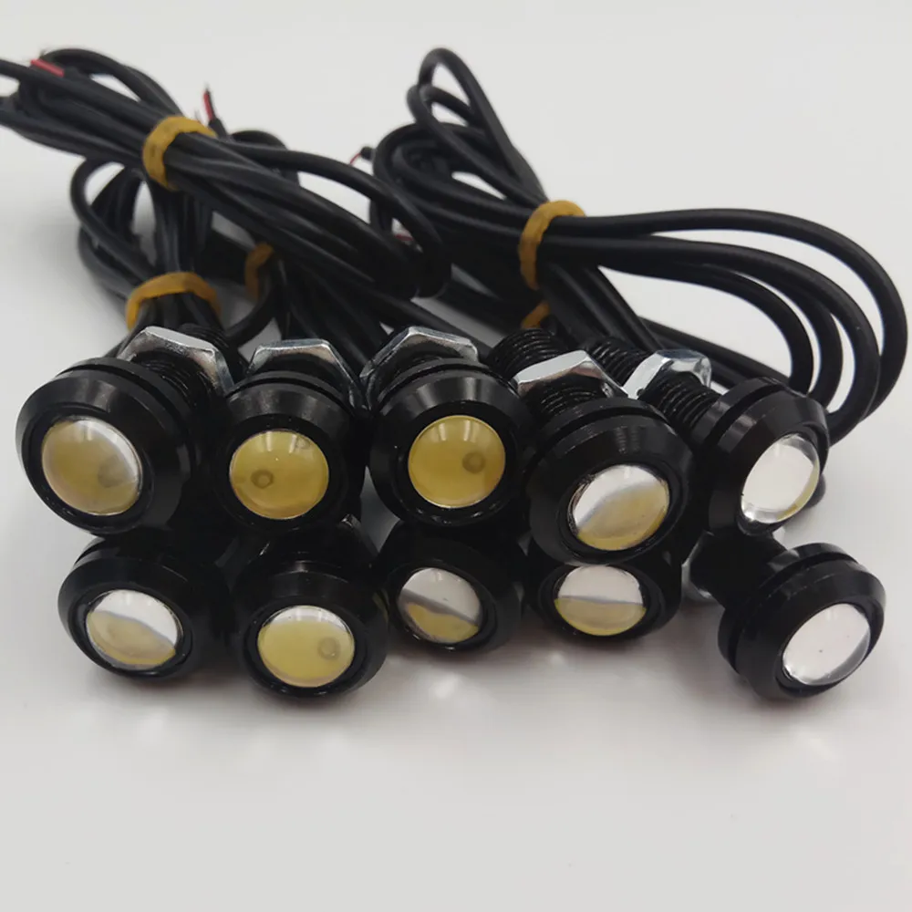 Car Lamps Led Eagle Eye 12V 4PCS / Pack 18/23 MM DRL Daylight Daytime Running Lights Backup   Reversing Parking Signal