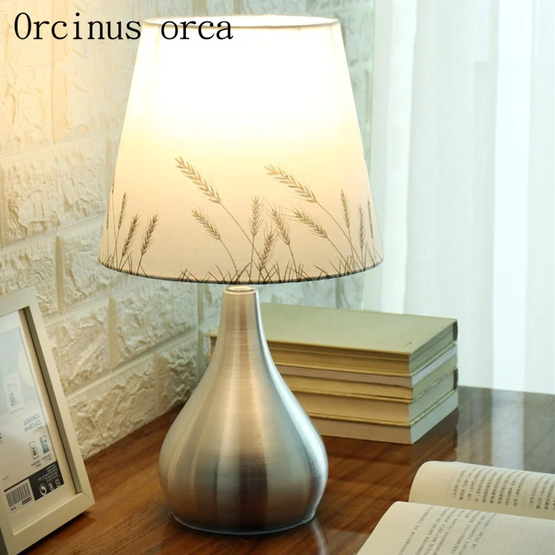 

Modern brief desk lamp sitting room study bedroom bedside warmth originality fashionable desk lamp free shipping