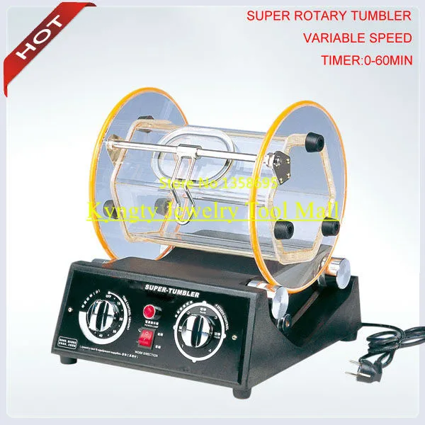 Rotary Tumbler Large Capacity Jewelry Cleaning Machine Jewelry Machine and Equipment Rotary Polisher