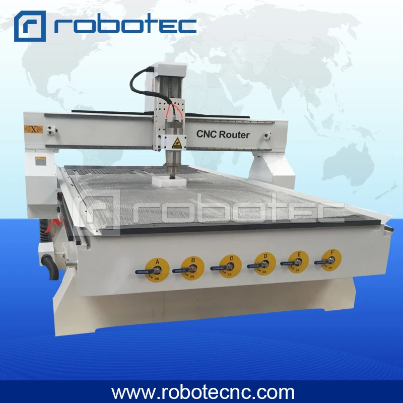 ROBOTEC Hot Sale!! 3D Aluminum Cutting Machine/Cnc Router 1325 With Vacuum Table/Wood Working Machine 1530