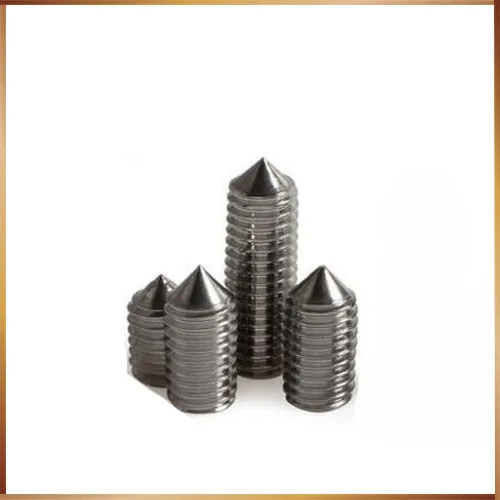 25PCS M4 * 4-16mm Stainless Steel 304 Tip Adapter Jimi Headless Screw Top Wire Set Screw M4*16