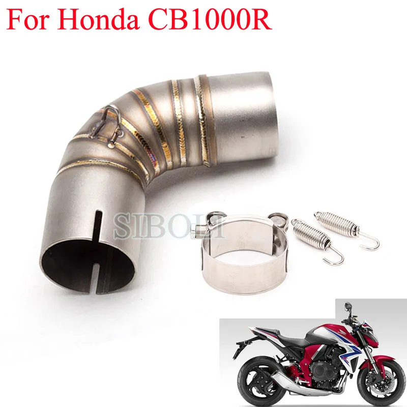 CB1000R Motorycle Exhaust Middle Link Pipe Tube Titanium Color For Honda CB 1000R 2010 2011 2012 Years Accessories FREE SHIPPING