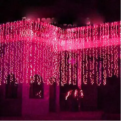 Natal! 6x3m guirlanda led luzes de natal ao ar livre decoração cortina led string luz de fadas para o casamento do feriado luzes de natal