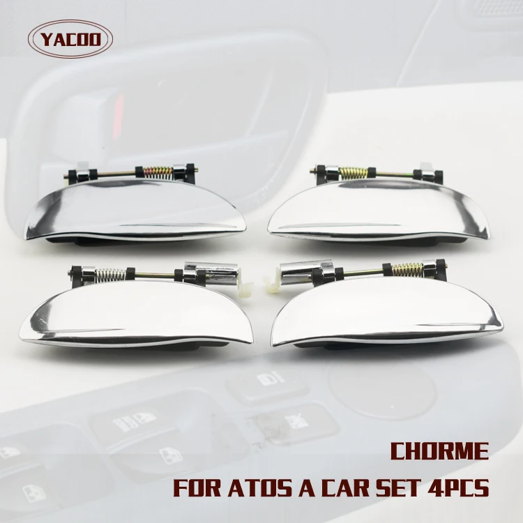 4 PZ UN SET DA AUTO MANIGLIA ESTERNA PER HYUNDAI ATOS 01 / ATOS PRIME 01- / VISTO 01-